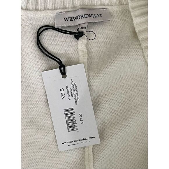 White Cream Cardigan Size XS-L - Picture 8 of 8